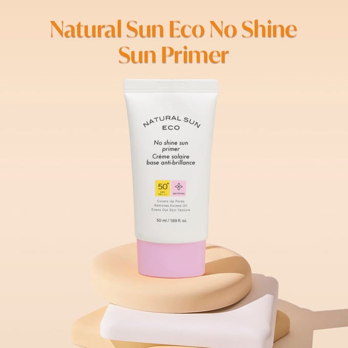 THE FACE SHOP - Natural Sun Eco No Shine Sun Primer 50ml white