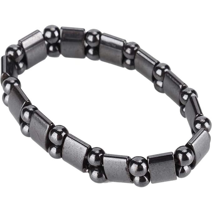 Modieuze magnetische therapie armband voor de gezondheidszorg, armband voor gewichtsverlies (Dubbelzijdige boog) gray