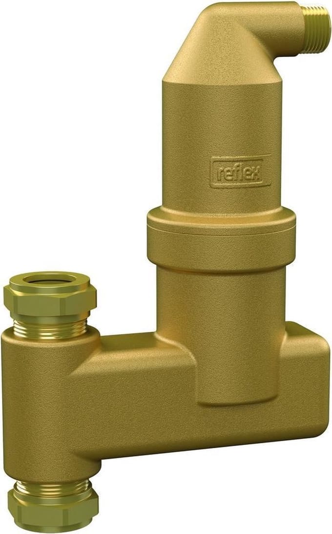 Reflex Exvoid A 22 V Luchtafscheider - verticaal - 22mm knel - 9251500