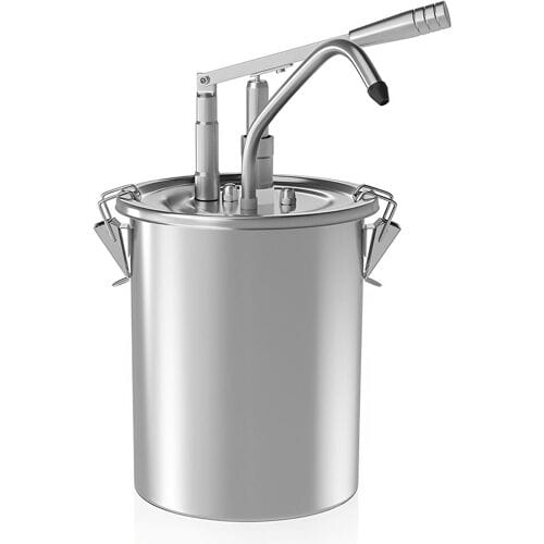 GGM Gastro Saucenspender - 10 Liter - mit Behälter Zilver