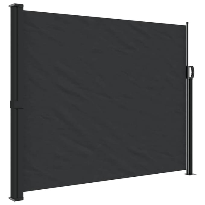 vidaXL - Windscherm - uittrekbaar - 160x300 - cm - zwart