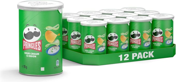Pringles Chips Sour Cream & Onion - 12 x 70 gr