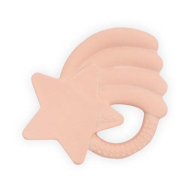 Jollein Bijtring Rubber Falling Star - Pale Pink