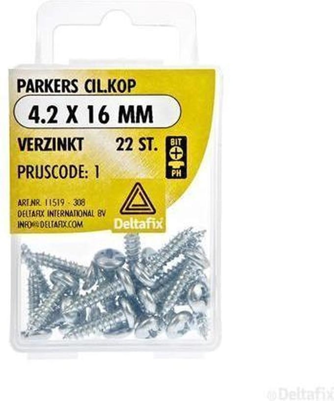 Spaanplaatschroeven Cilnderkop Pozidriv Verzinkt 4.2x16mm