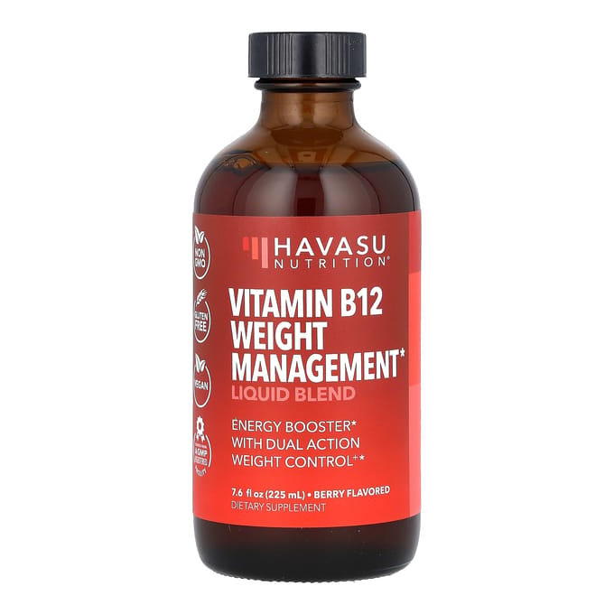 Havasu Nutrition, Vitamine B12 Gewichtsbeheer Vloeibare Blend, Bes, 7,6 fl oz (225 ml)