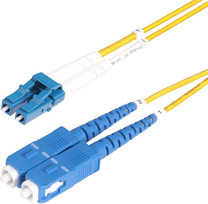 StarTech.com 7m LC naar SC (UPC) OS2 Single Mode Duplex Glasvezel Kabel, 9/125µm, Laser Optimized, 100G, Flexibel Buigen, Low Insertion Loss, LSZH Fiber Patchkabel