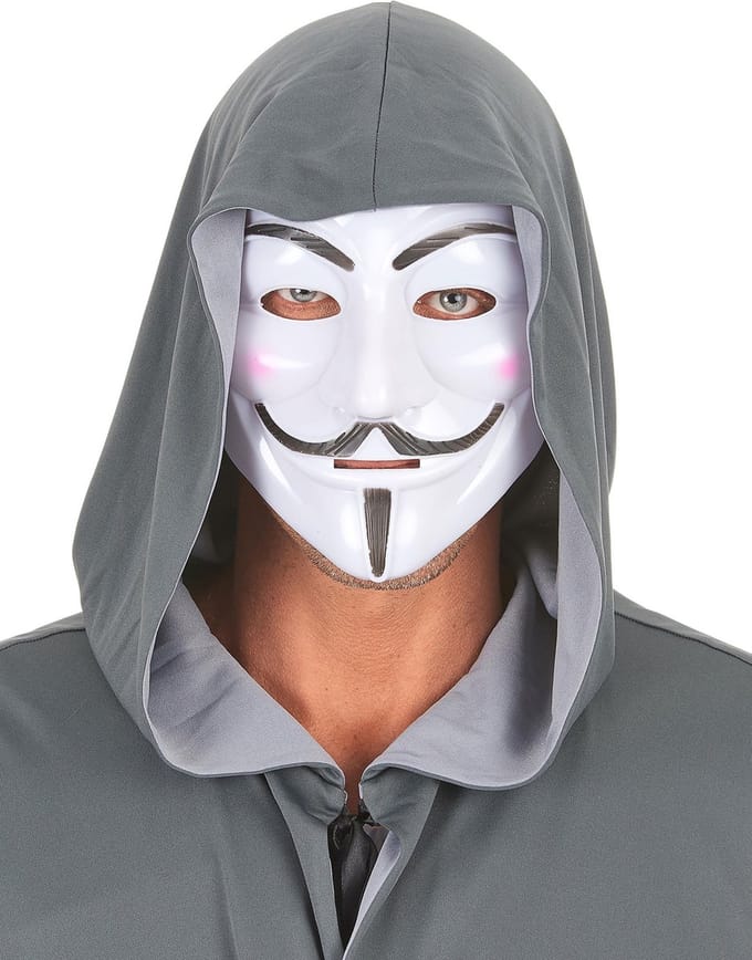 Vegaoo - Anoniem masker voor volwassenen