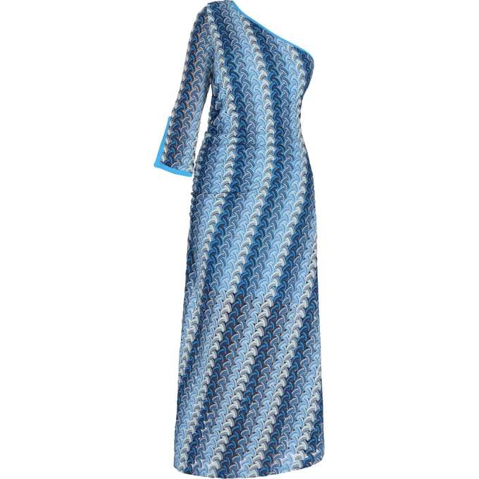 IZIA Jurk Dames Blauw Veelkleurig