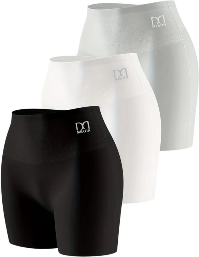 Bovista Biker Short Dames - Korte Legging - Lange Onderbroek - Bikershort - Met Pijpjes - 3 Pcs - Gemengd 2 - Maat S