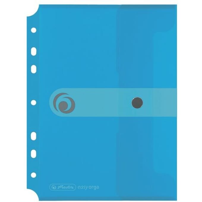 Herlitz 11292943 map Polypropyleen (PP) Blauw, Transparant A4