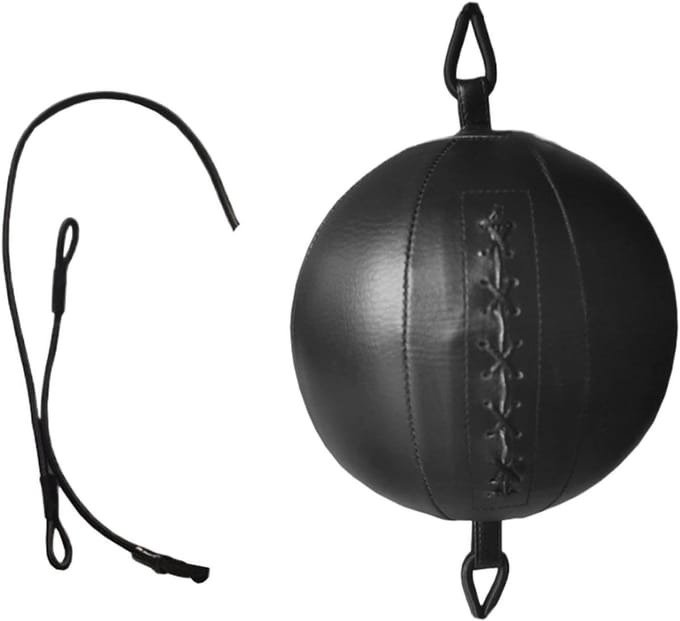 Boksbal - Reactiebal - Fitness Training - Verbetert Reactietijd - 10cm Diameter - Zwart