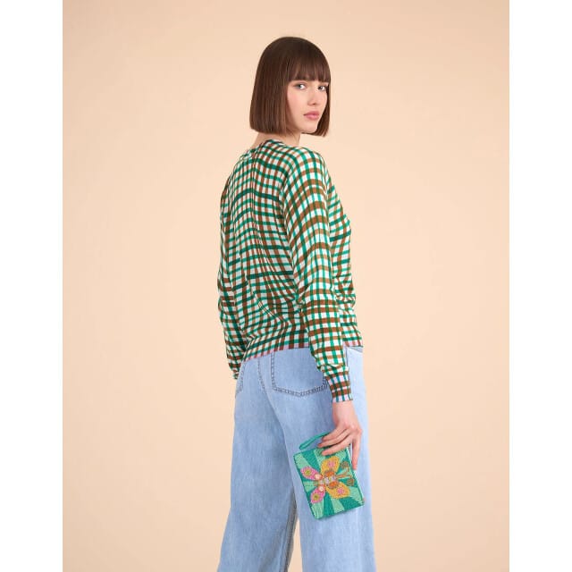 Oilily Pelia Platte Pouch- maatOne size Groen Flash