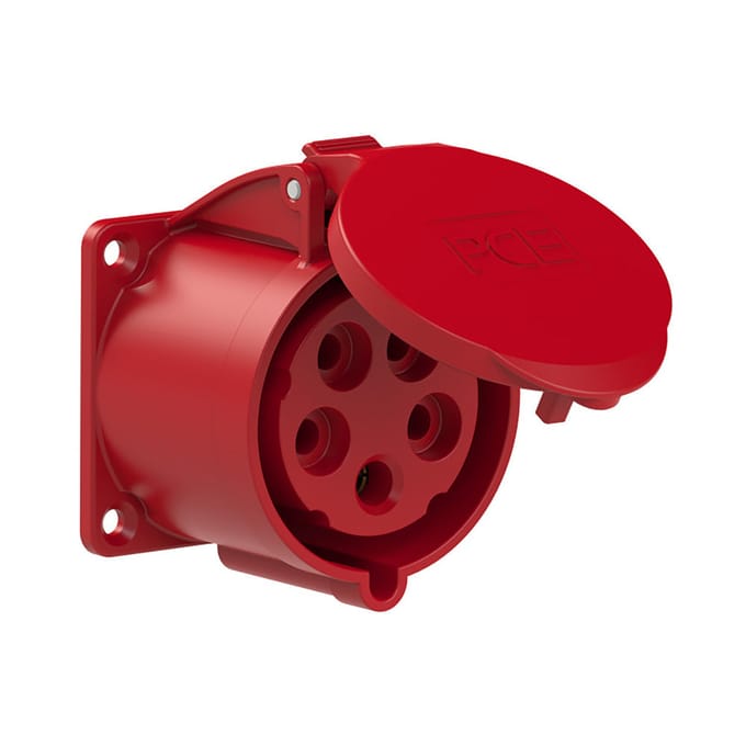 Industriële CEE Paneelstopcontact 32A 5P 400V IP54 - 325-6V