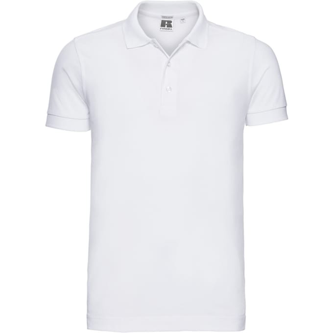 Russell Heren Stretch Poloshirt (Wit)