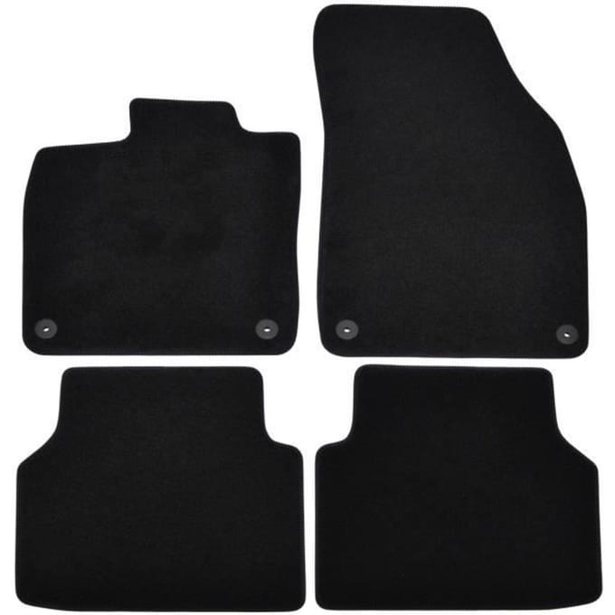 Tapis de sol - Skoda - Enyaq - Noir - 4 pièces - Renforcé sous les pédales