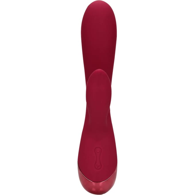 Loveline by Shots - Smooth Silicone Rabbit Vibrator - Dark Cherry