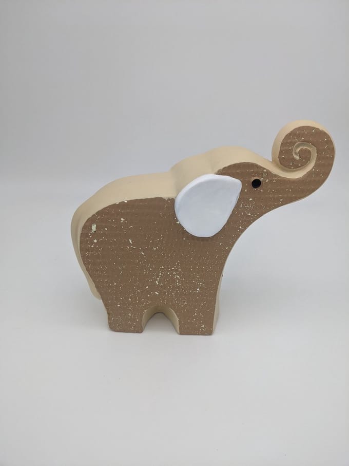 Olifant - Keramiek- H20 - Bruin