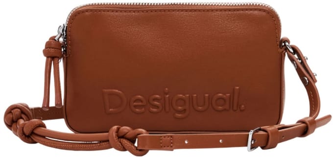 Desigual Schoudertas Julia Camel Crossbody Bag Camel Lichtbruin