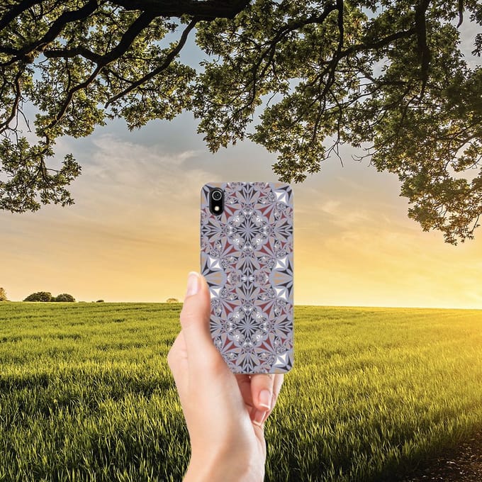 Xiaomi Redmi 7A TPU Siliconen Hoesje Flower Tiles