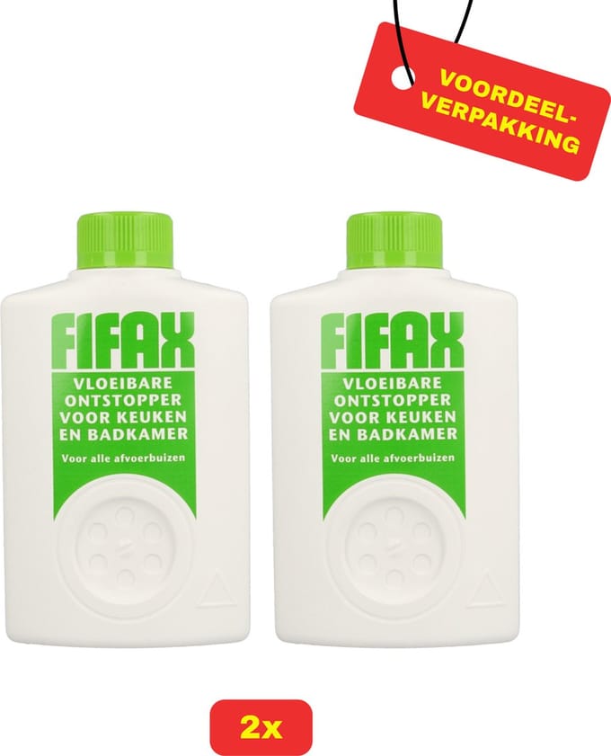 2 x Fifax Ontstopper Universeel Groen 500ml - Voordeelverpakking