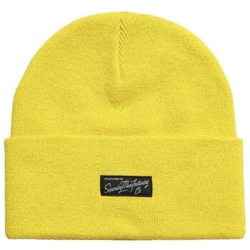 Superdry Classic Vintage Beanie Geel Grootte: 1SIZE