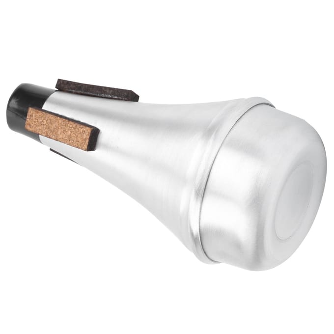 Trompet Demper Recht Beginner Oefen Demper Universeel Aluminiumlegering M25 Zilver S white