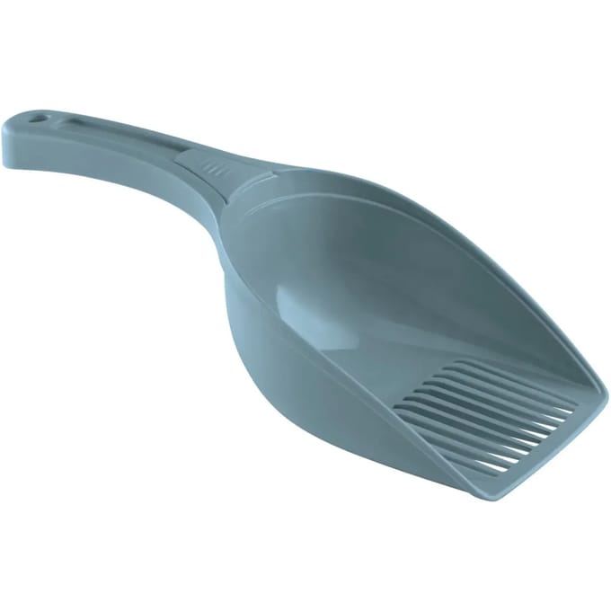 Diepe Kattenbak Schep - Duurzaam Plastic, Blauw, 27cm