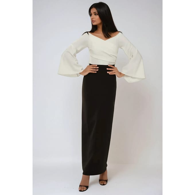 Elegante Exclusieve Op Maat Gemaakte Maxi-jurk