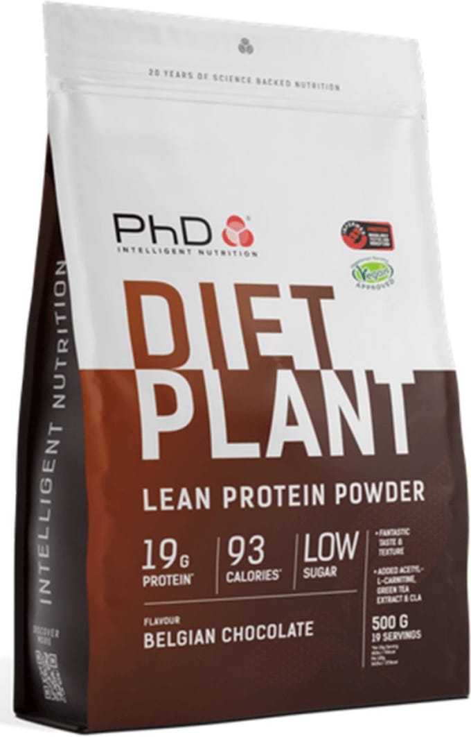 PhD Diet Plant Protein (500g) Belgian Chocolate - Eiwitten - Veganistisch eiwit