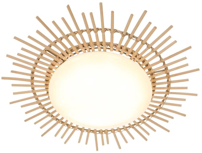 Plafondlamp Aura 1894W - Rotan, 50 cm - Geschikt voor badkamer en hal - Anne Light - Eigentijds Design