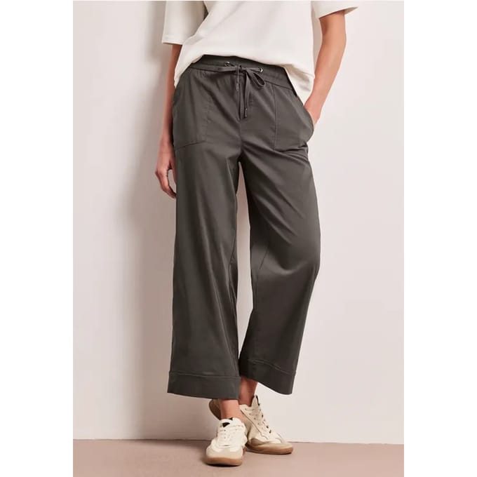 Casual broek met omslag