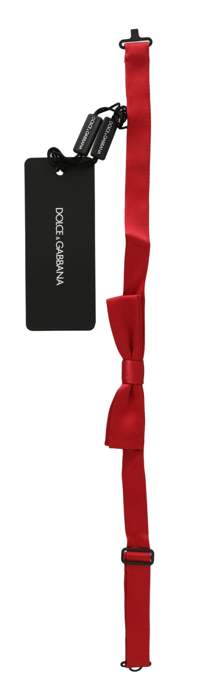 Dolce & Gabbana Rode 100% Zijden Slim Verstelbare Hals Papillon Strik Mannen Stropdas