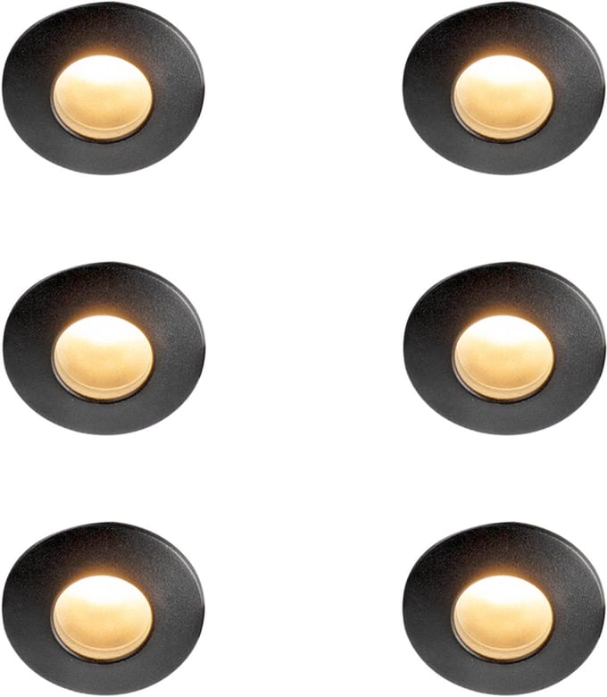 QAZQA 97594 - Inbouwspot voor badkamer - 6 stuks - Ø 85 mm - -