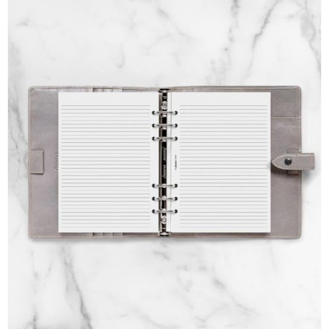 Filofax - vulling A5 -gelijnd notitiepapier - wit