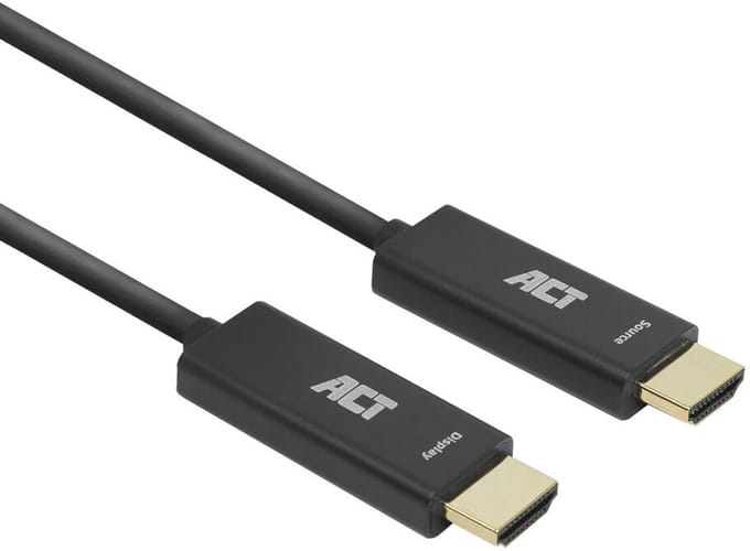 ACT 15 meter HDMI Premium High Speed 4K Active Optical Cable v2.0 LSZH HDMI-A male - HDMI-A male AK3889