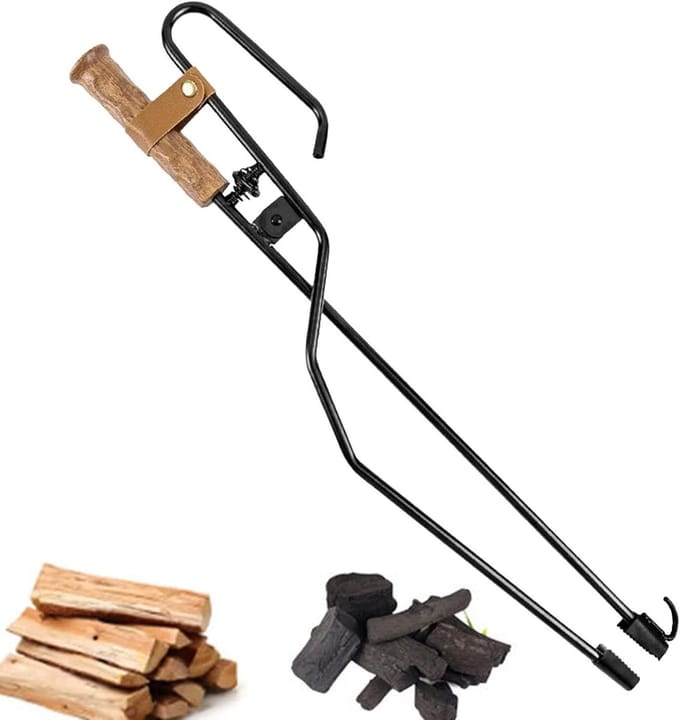 Log Grabber - Vuurtang Houtgrijper - Kampvuur Beheersen - Ingebouwde Blazer - 505 cm - Niet gespecificeerd