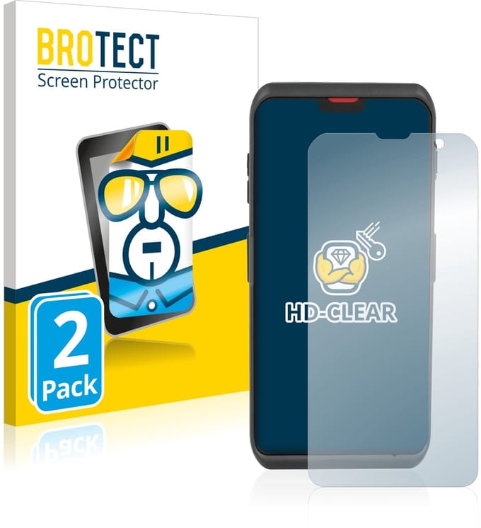 BROTECT - Screenprotector voor Honeywell Scanpal EDA52/ EDA5S - Folie Beschermfolie transparant 2 Stuks