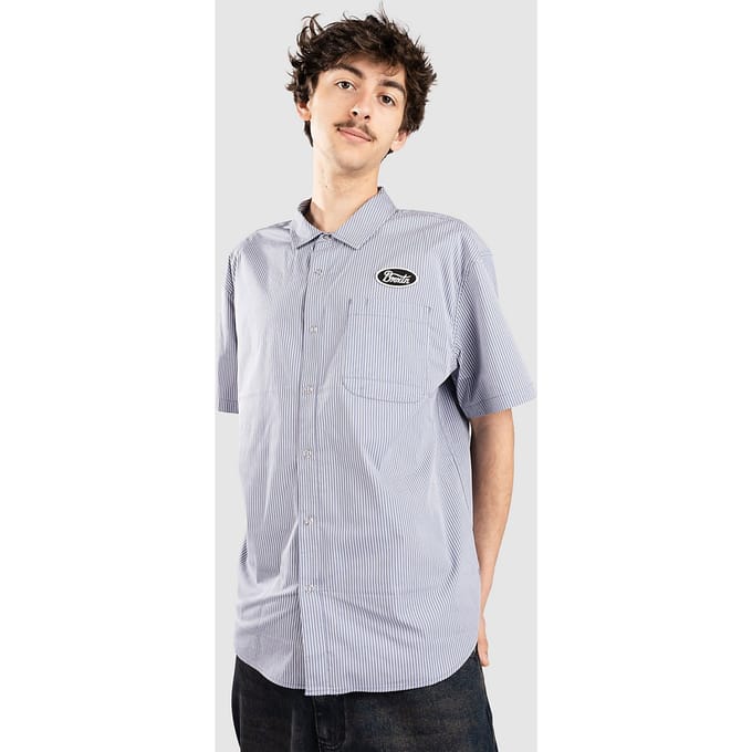 Brixton Builders Auto Shirt blauw