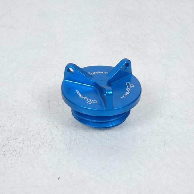 Olieniveaudop blauw alu M26 spoed 3.0 Lightech voor motor Yamaha 300 MT-03
