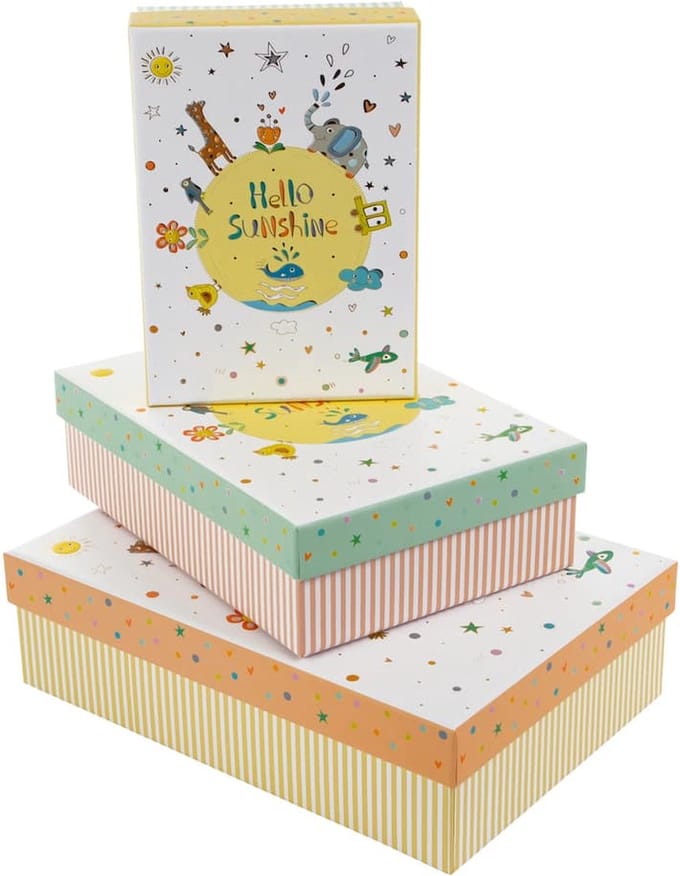 Goldbuch - Kartonnen dozenset Hello Sunshine | 3 stuks