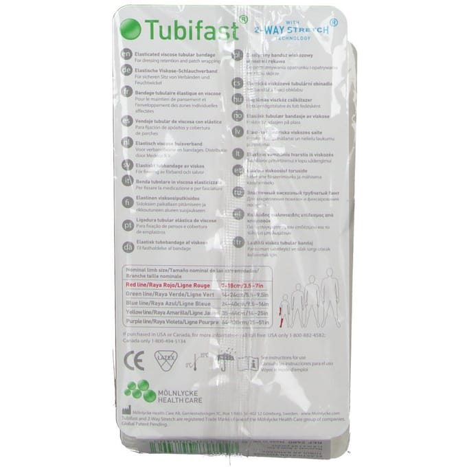 Tubifast Rood 3.5cm x 1m 2480 1 Verband
