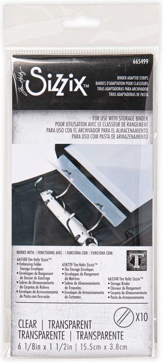 10 Binder adapter strips - Sizzix