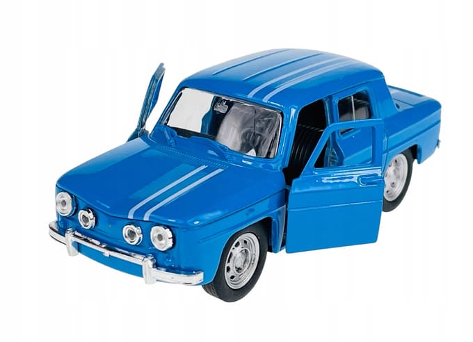 Welly Old Timer 1960 Renault R8 Blauw Metaal 1:34 Model Auto