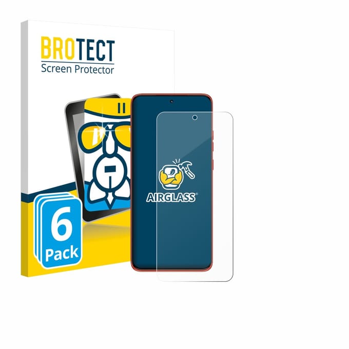 Screenprotector 6 Stuks voor Motorola Edge 60 Neo Beschermglas transparant