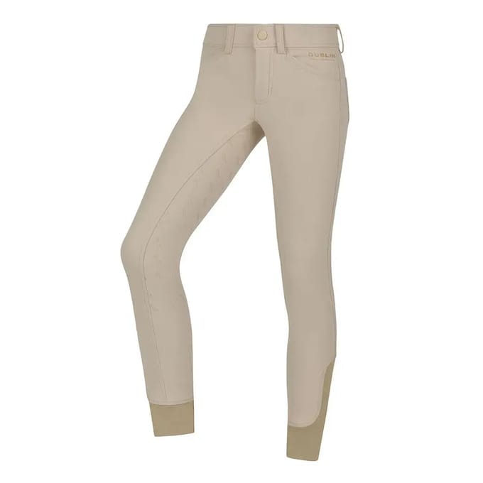 Kinderrijbroek met volledige grip Dublin Cammy Comfort Twill