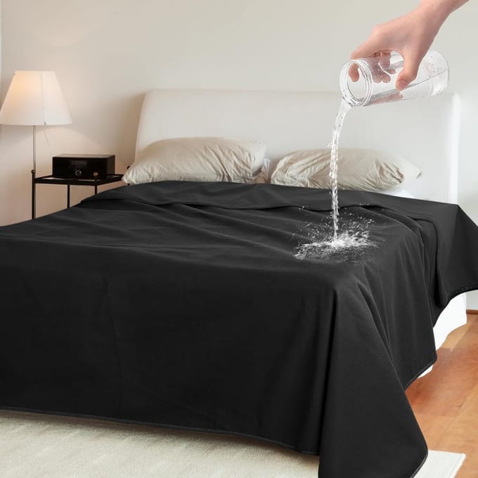 VLSelect® Love blanket Waterdicht - Seks Deken - Zachte Deken - Zwart