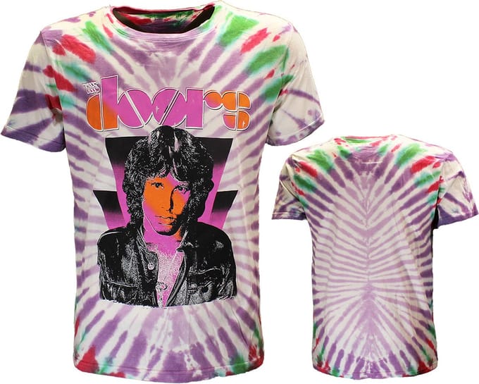 The Doors Jim Morrison Dip Dye T-Shirt - Officiële Merchandise - S