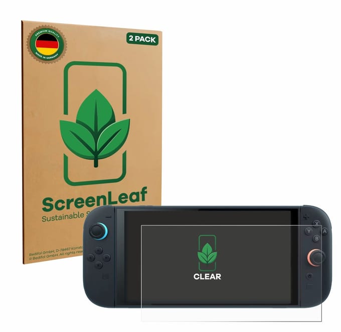 2 Stuks Screenprotector voor Nintendo Switch 2 - Hoogwaardige Beschermfolie transparant