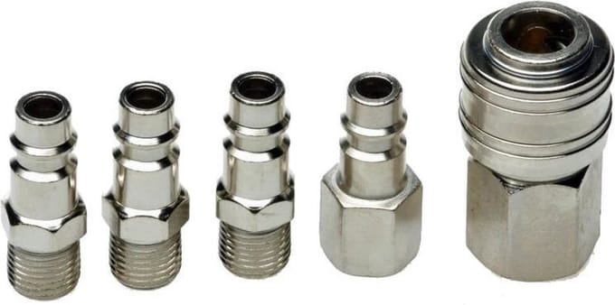 Jumada's - Lucht-koppelingen set - 1/4 - 5 stuks