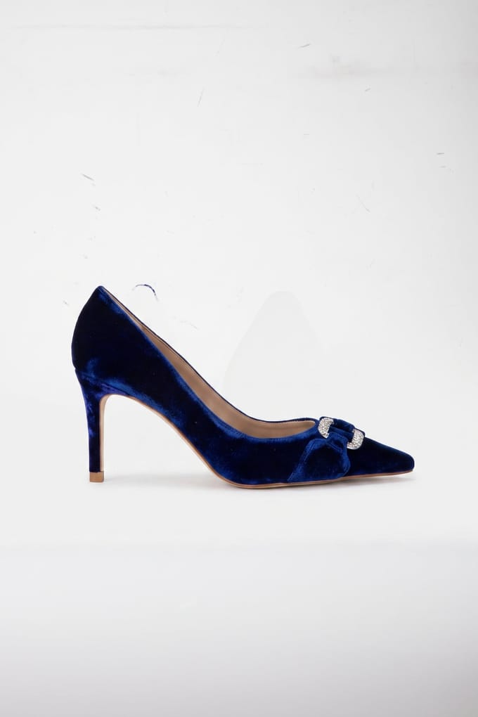 LK Bennett Thelma Crystal Oloid Imperial Blue Maat: 38 | Pumps Outlet | Dames | Blauw
